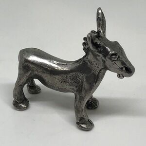 KICK ASS Donkey Figure Figurine Pewter ? READ 2.5" K - I - C - K On Hooves